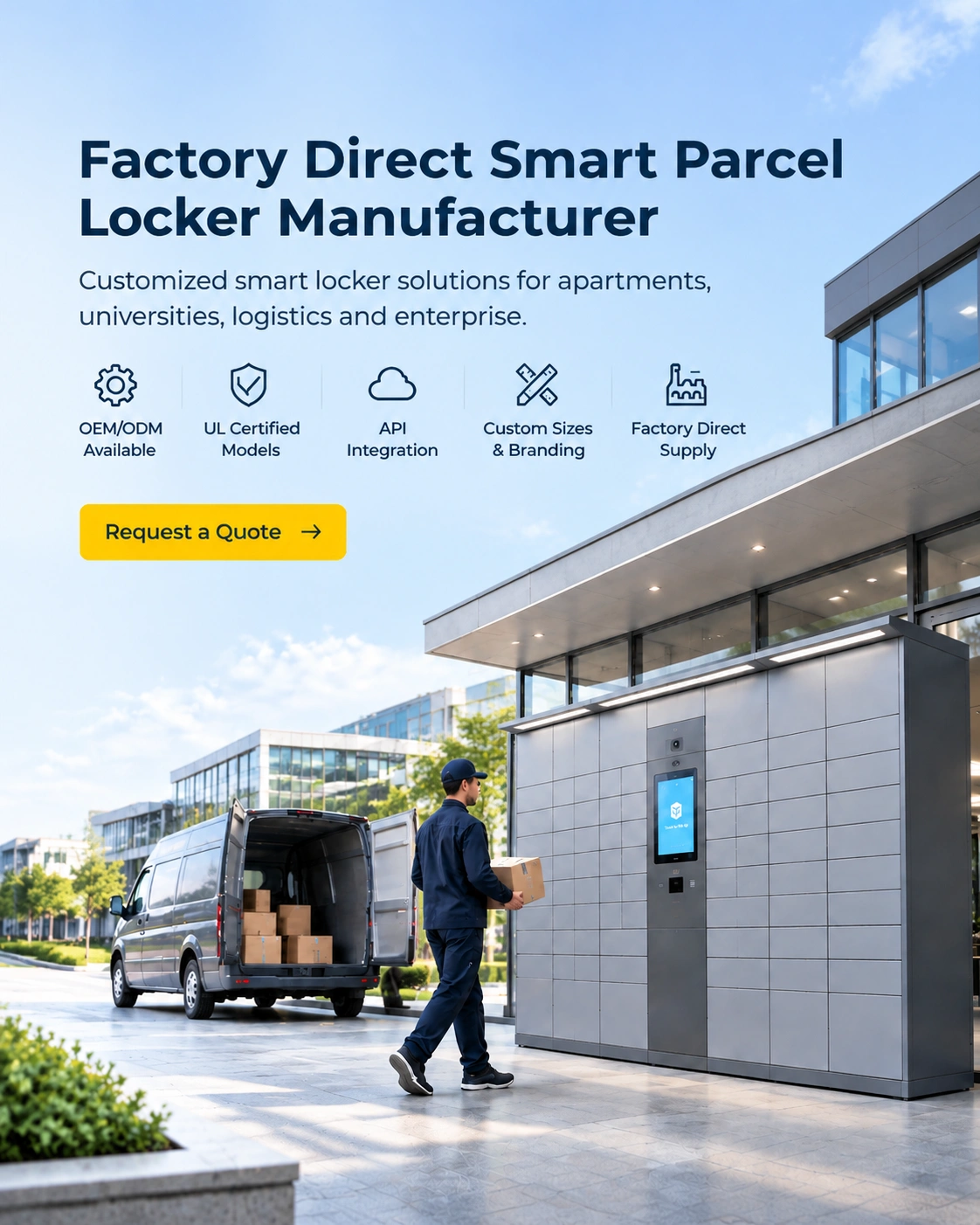 Factory Direct Smart Parcel Locker Manufacturer